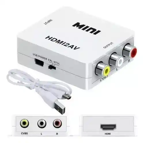 Adaptador Conversor Hdmi A Rca Mini Hdmi 2av