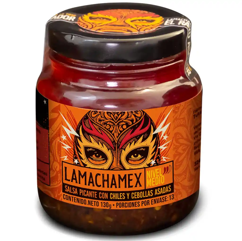 La Macha Mex Salsa Macha Cebollas Asadas Picante Medio 130 G