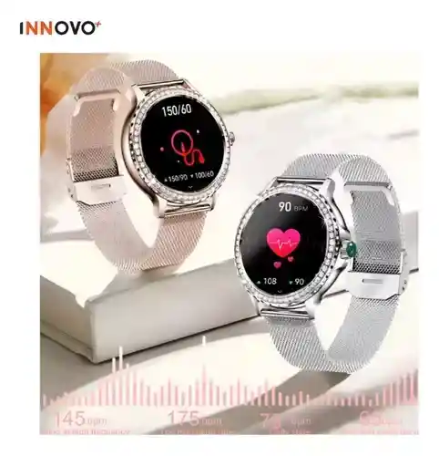 Smartwatch Amor Dama Oro Rosa Moda Estilo Elegante Mobulaa Notificaciones Innovo Tech