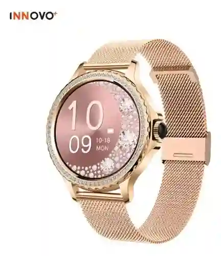 Smartwatch Amor Dama Oro Rosa Moda Estilo Elegante Mobulaa Notificaciones Innovo Tech