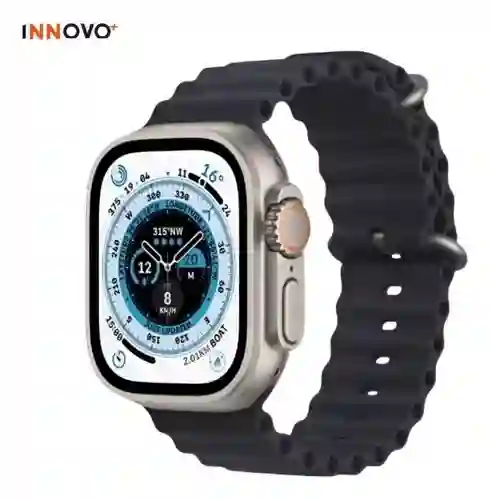 Reloj Smartwatch H9 Ultra Plus Amoled 7 Pulsos Negros Alta Gama Sport Notificaciones Innovo Tech