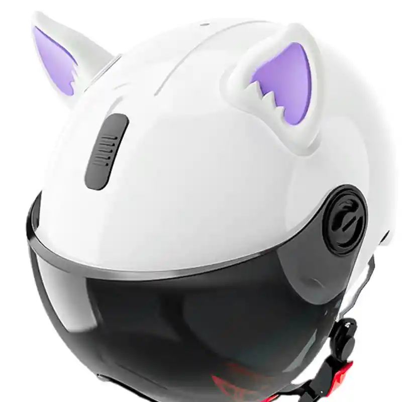 Orejas Para Casco Gato Lujo Adhesivas Accesorio X2