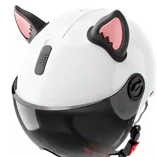 Orejas Para Casco Gato Lujo Adhesivas Accesorio X2