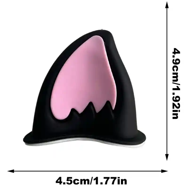Orejas Para Casco Gato Lujo Adhesivas Accesorio X2