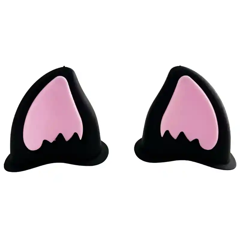 Orejas Para Casco Gato Lujo Adhesivas Accesorio X2
