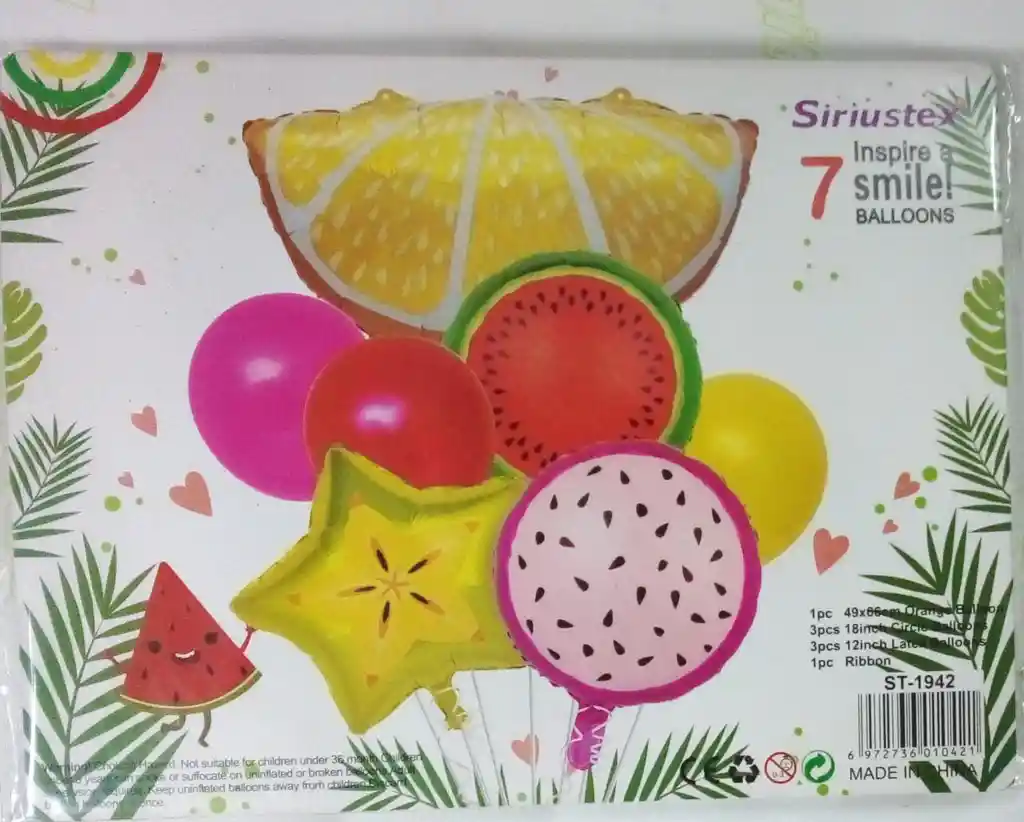 Bouquet Y Globos De Frutas