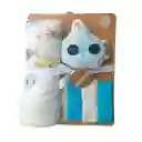 Kit De Baño Submarino 6pz Con Toalla Con Capucha Y Babitas, Set De Toalla Con Capucha, Paquete De 4 Babitas Para Bebé, Una Esponja Con Diseño Animado