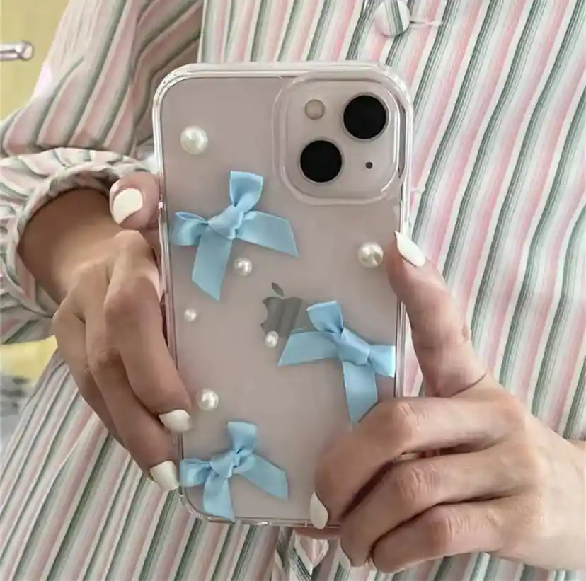 Funda O Case Coquette Para Iphone 15 Plus (azul)