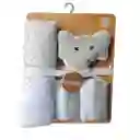 Kit De Baño Elefante Niña 6pz Con Toalla Con Capucha Y Babitas, Set De Toalla Con Capucha, Paquete De 4 Babitas Para Bebé, Una Esponja Con Diseño Animado