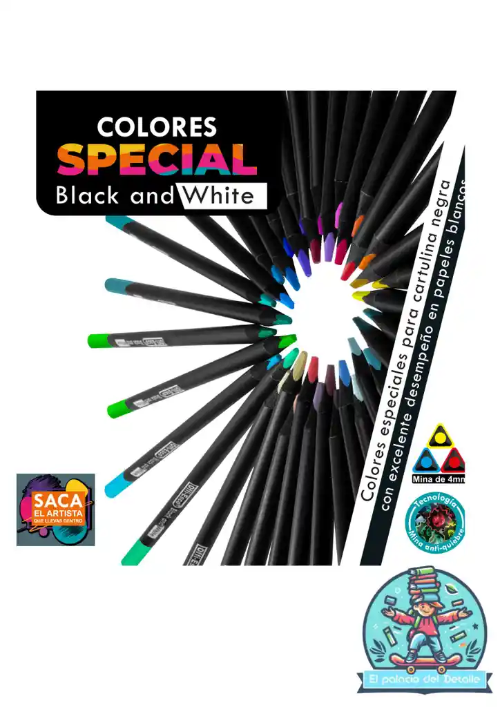Colores Offiesco X 12 Black