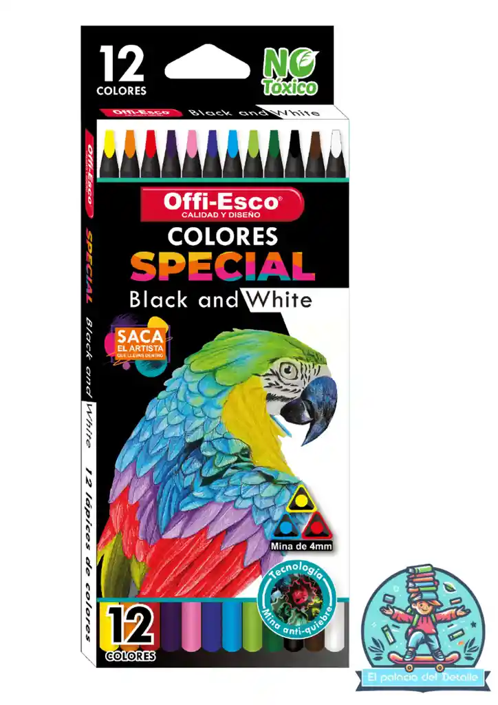 Colores Offiesco X 12 Black