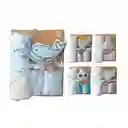 Kit De Baño Hipopótamo 6pz Con Toalla Con Capucha Y Babitas, Set De Toalla Con Capucha, Paquete De 4 Babitas Para Bebé, Una Esponja Con Diseño Animado