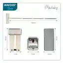 Trapero Plano Con Balde Escurridor Doble Compartimiento Beige 2 Mopas Innovo Home