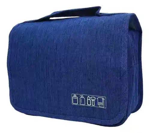 Organizador Cosmetiquera De Maquillaje Impermeable Azul Para Bolsos Innovo Home