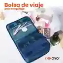Organizador Cosmetiquera De Maquillaje Impermeable Azul Para Bolsos Innovo Home