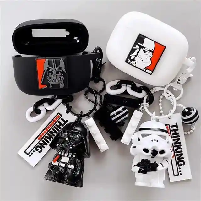 Funda O Case Para Airpods Pro / Pro 2 Star Wars Darth Vader + Llavero