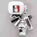 Funda O Case Para Airpods Pro / Pro 2 Star Wars Stormtrooper + Llavero