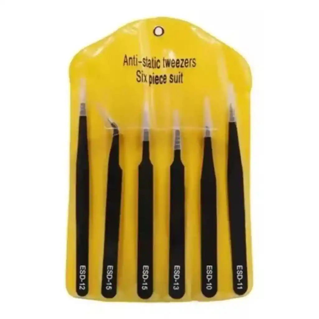 Kit De Pinzas Profesionales Antiestaticas