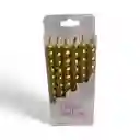 Vela Tornillo Metalizado Colores Surtidos
