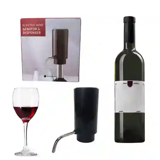 Aireador Dispensador Portátil Moderno De Vino Y Vidrio