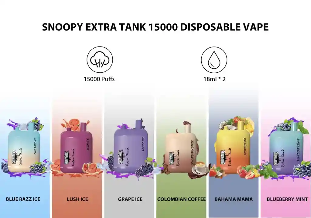 Vaper Snoopy Smoke 15000 Bocanadas Bahama Mama