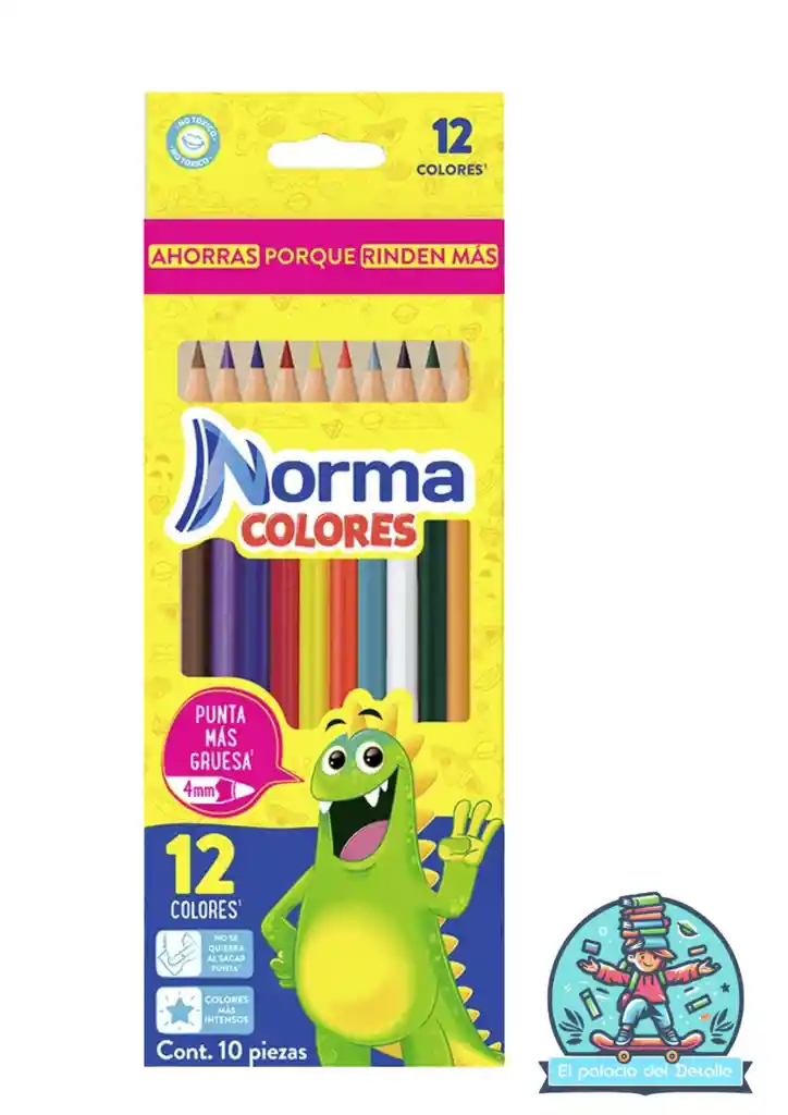 Colores Norma X 12 Punta Sencilla