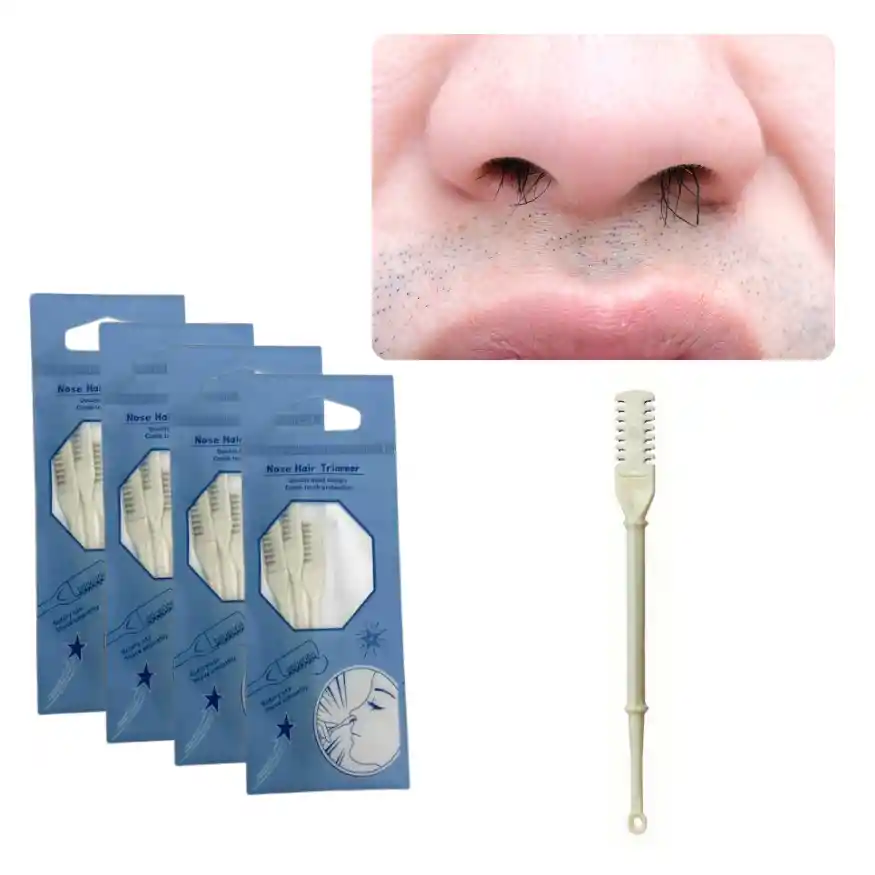 4 X Depilador Afeitardor Nasal 2 En 1