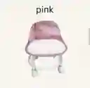 Silla Taburete Con Ruedas Scoot Stool Taburete De Maquillaje Rosa