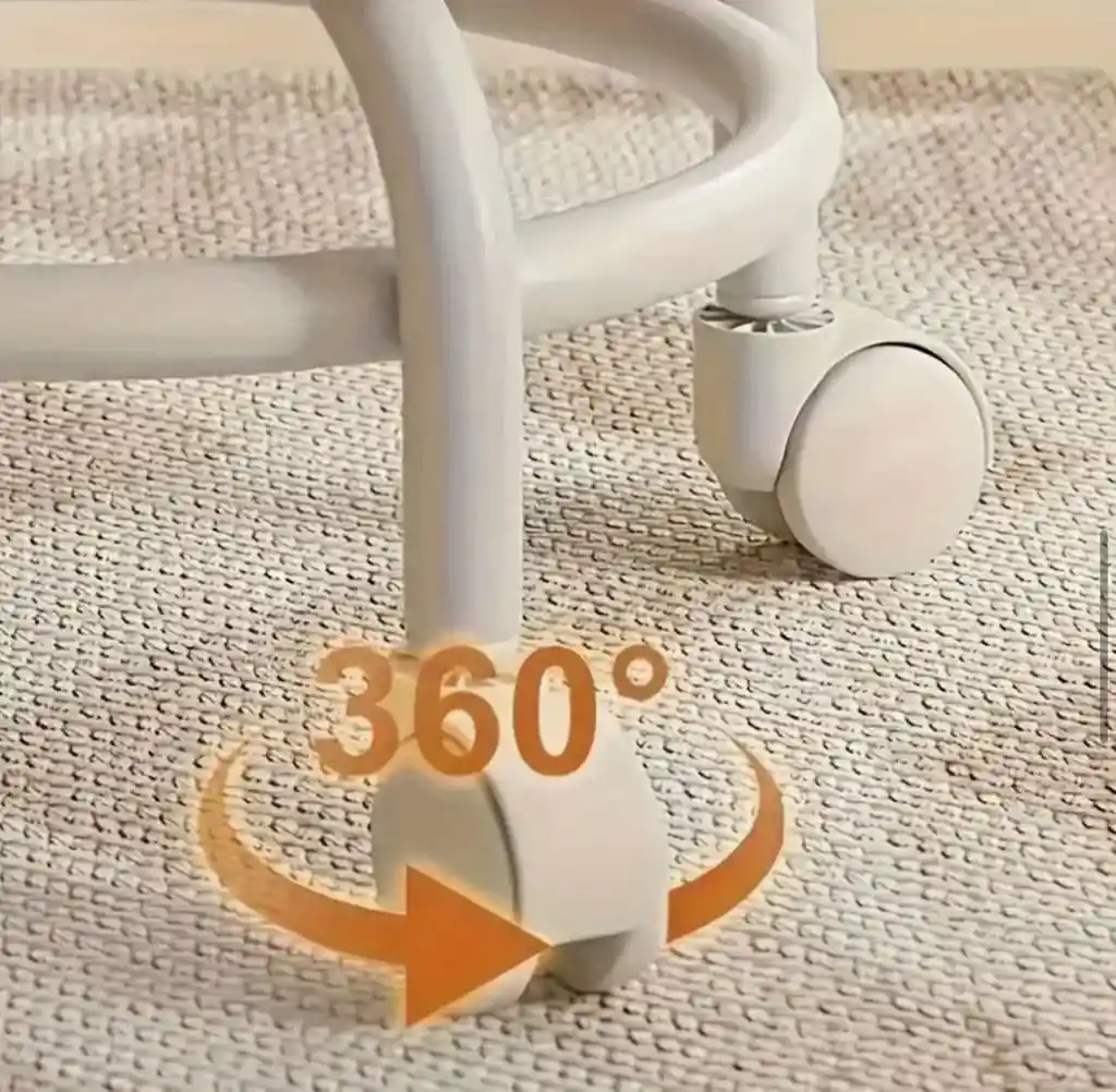 Silla Taburete Con Ruedas Scoot Stool Taburete De Maquillaje Rosa