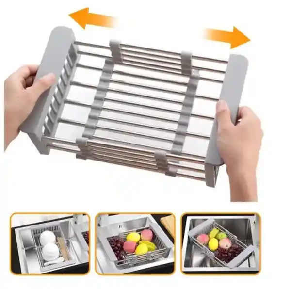 Escurridor De Platos Y Alimentos Expansible