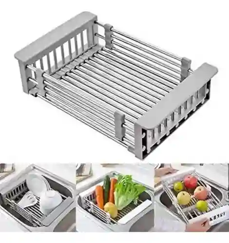 Escurridor De Platos Y Alimentos Expansible