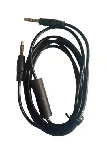 Cable Audio Auxiliar Con Microfono 1x1 1.5m 3.5mm