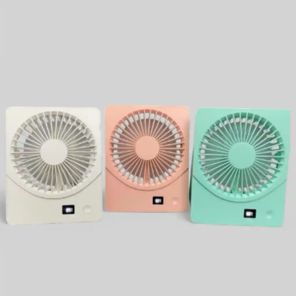 Ventilador Portatil Recargable De Mesa