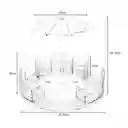 Organizador De Maquillaje Giratorio 360° Diseño Sombrilla