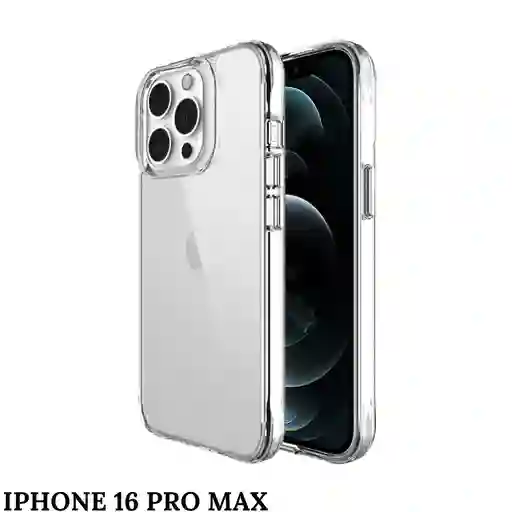Estuche Para Iphone 16 Pro Max Con Proteccion Camara Transparente