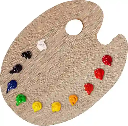 Paleta De Colores En Madera