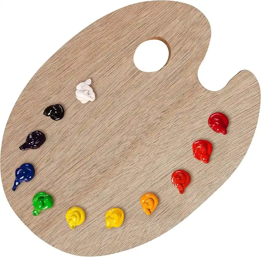 Paleta De Colores En Madera