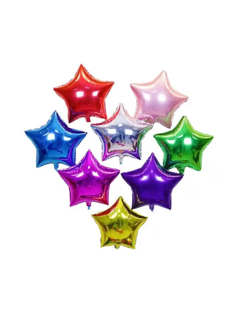 Globo Metalizado Estrella 18 Pul Colores Surtidos