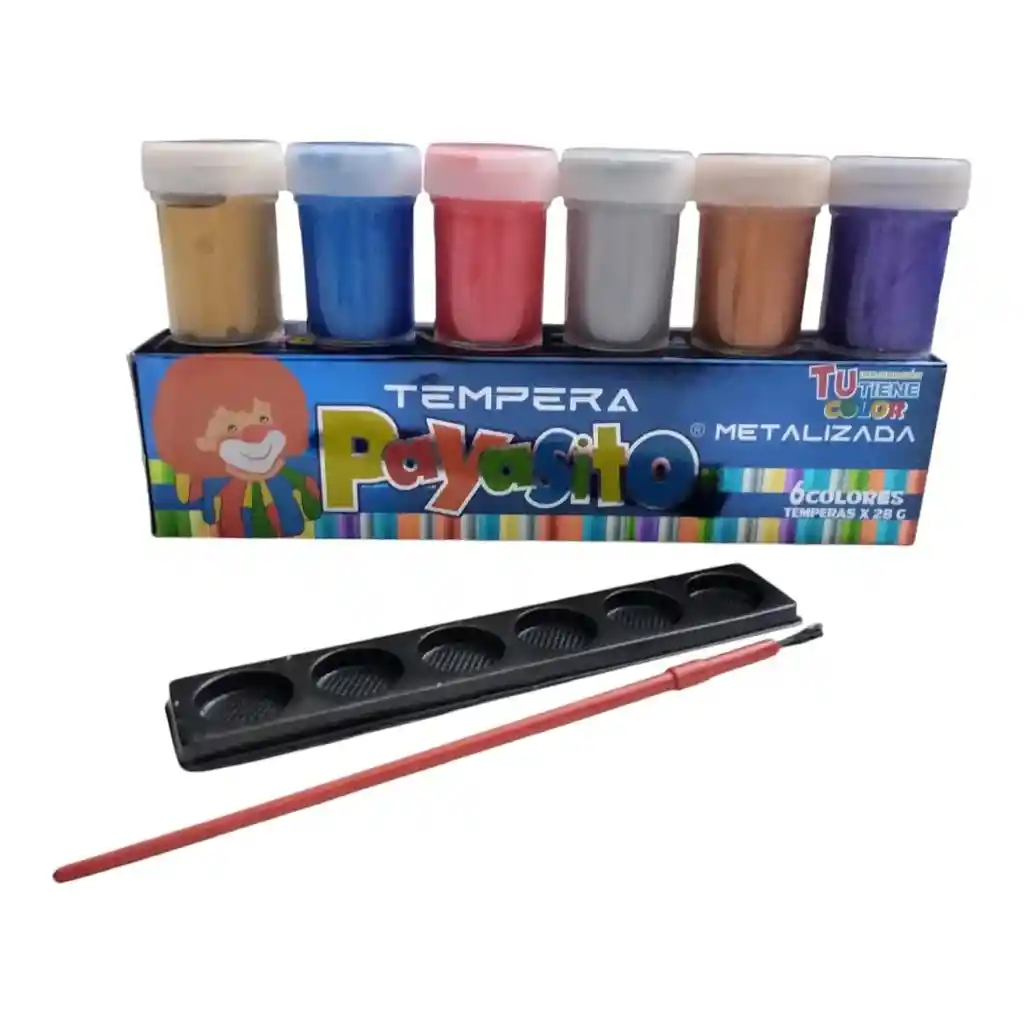 Tempera Payasito Metalizada
