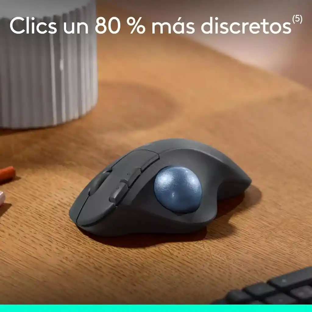 Logitech Ergo M575s Mouse Trackball Inalámbrico / Ergonómico Color Negro