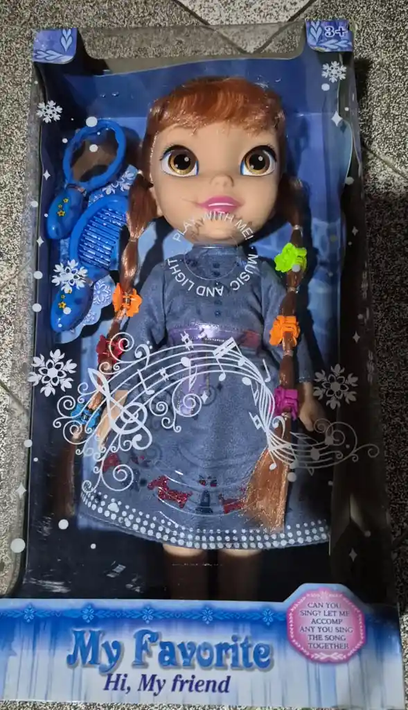 Muñeca Princesa Frozen Ana / Sonido/ Luz Cabello / Niñas.