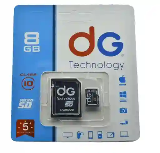 Memoria Micro Sd Dg Tecnology 8gb Incluye Adaptador