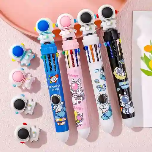 Lapicero Multiminas 10 Colores Astronauta