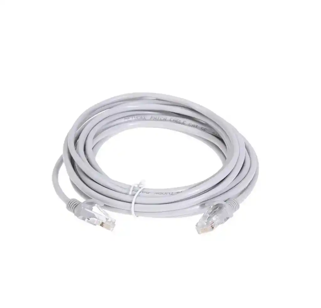 Cable De Red Utp Categoria 6 Blanco De 3 Metros