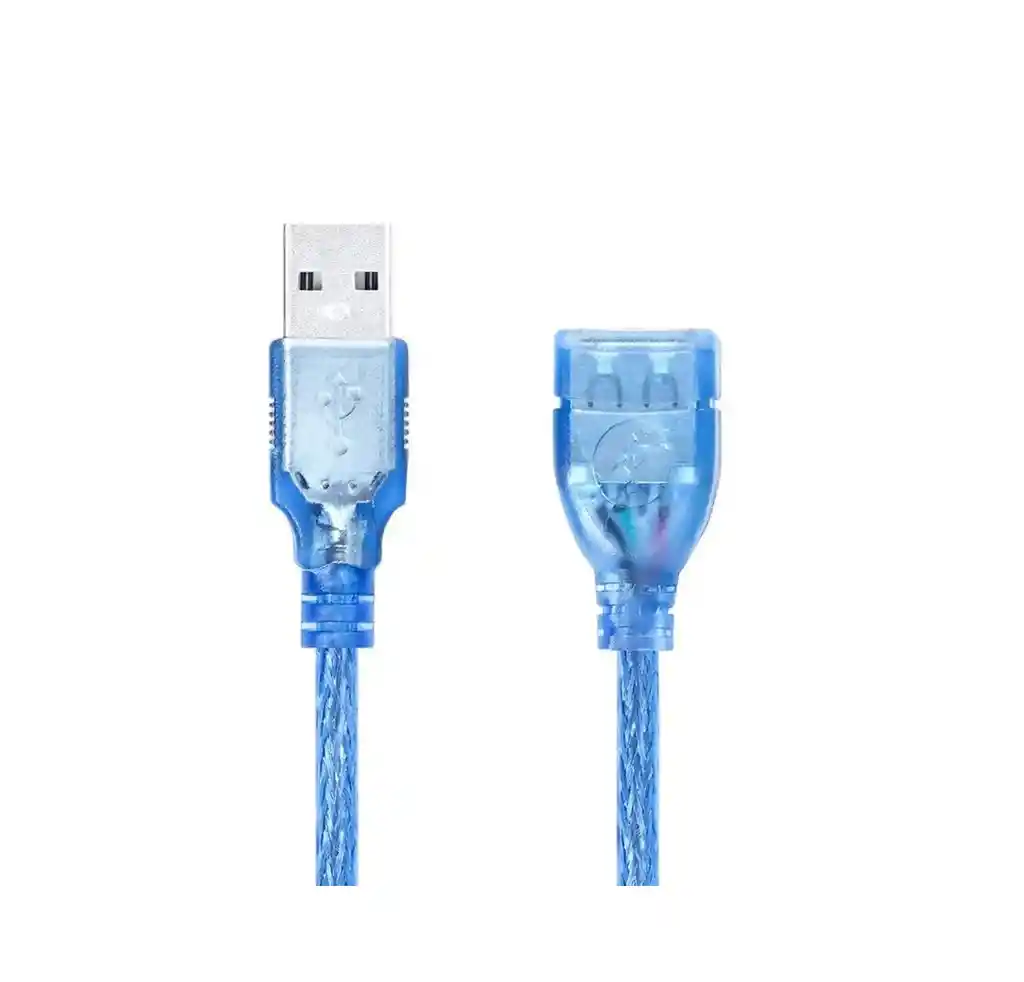 Cable De Extensión Usb 2.0 De Alta Velocidad, Transparente A 3 Metros