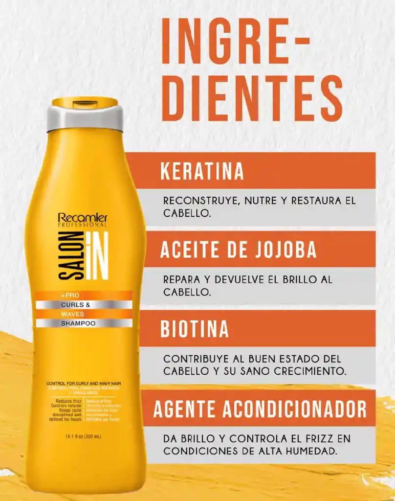 Shampoo Curls Y Waves Salon In 300ml Recamier