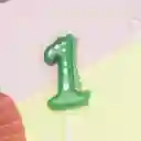 Vela De Cumpleaños De Dinosaurio Número 1