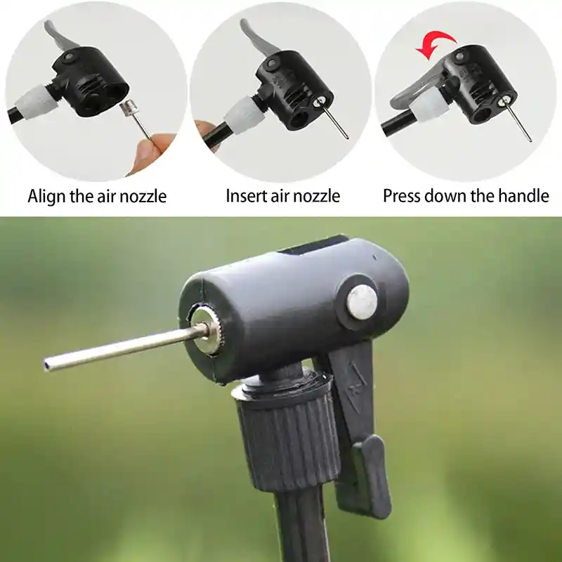 Aguja Metálica Para Inflar Balones X 5 Unidades Color Plateado