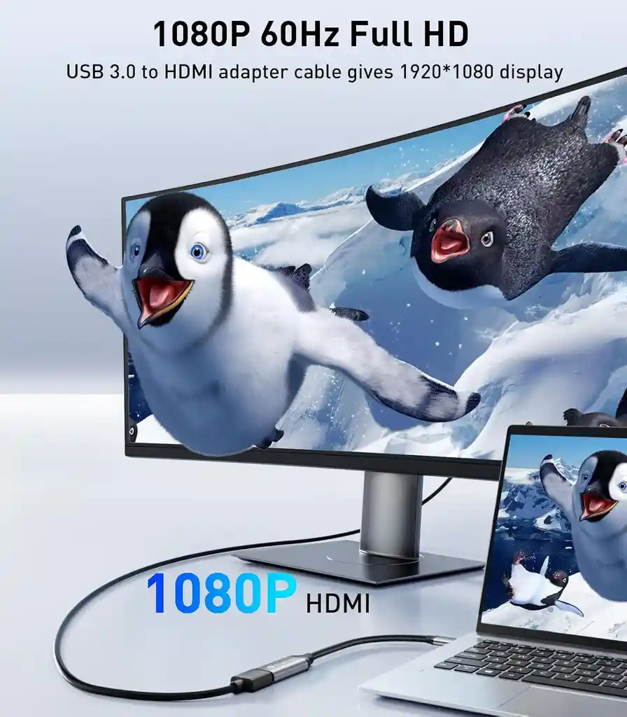 Adaptador Usb 3.0 A Hdmi 1080p 60hz Tarjeta Video Externa