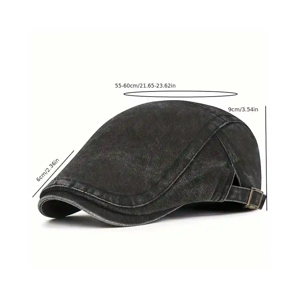 Boina Inglesa Correa Hombre Mujer Unisex Elegante Gorro 027